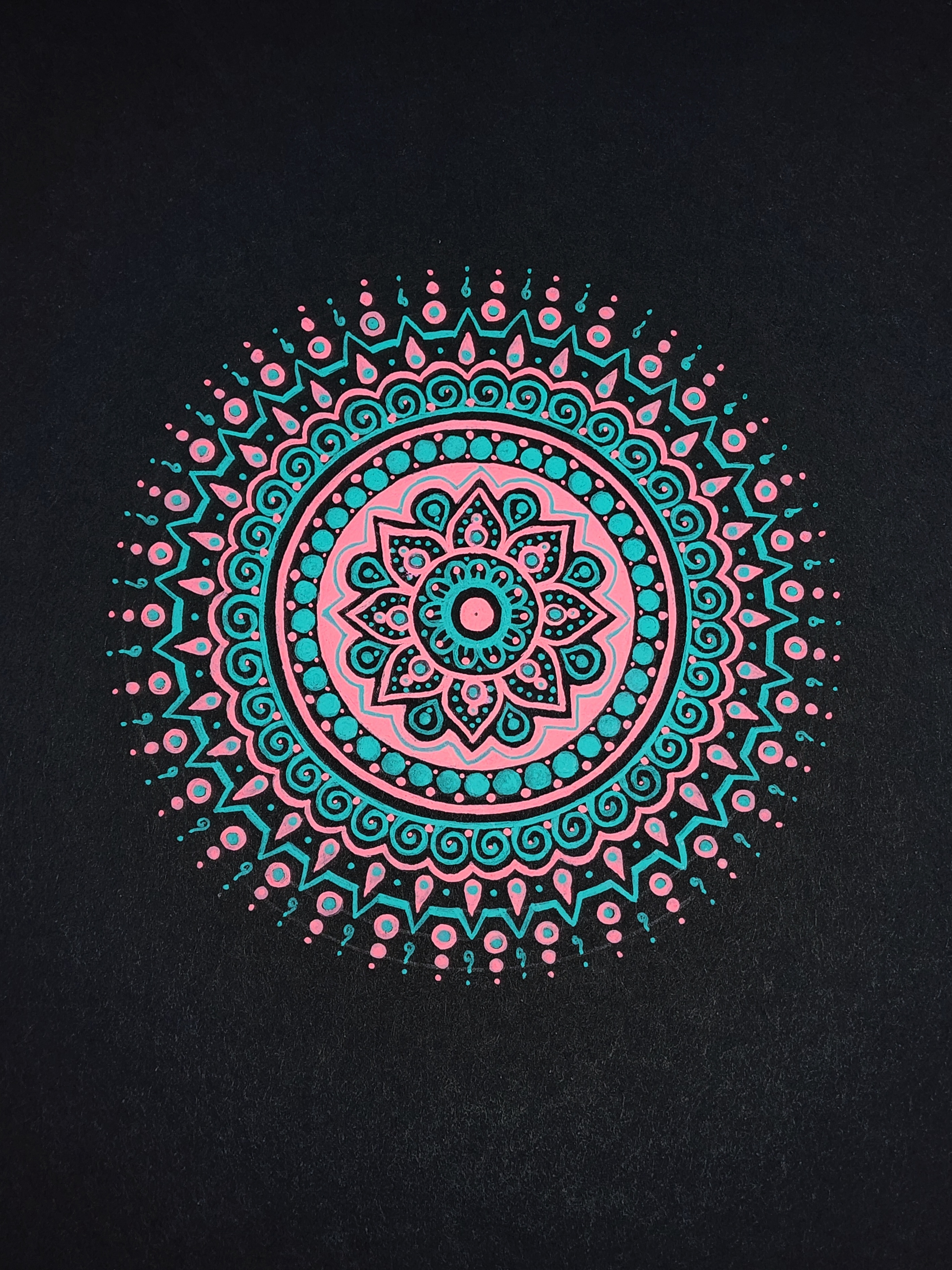 Teal & Pink Mandala