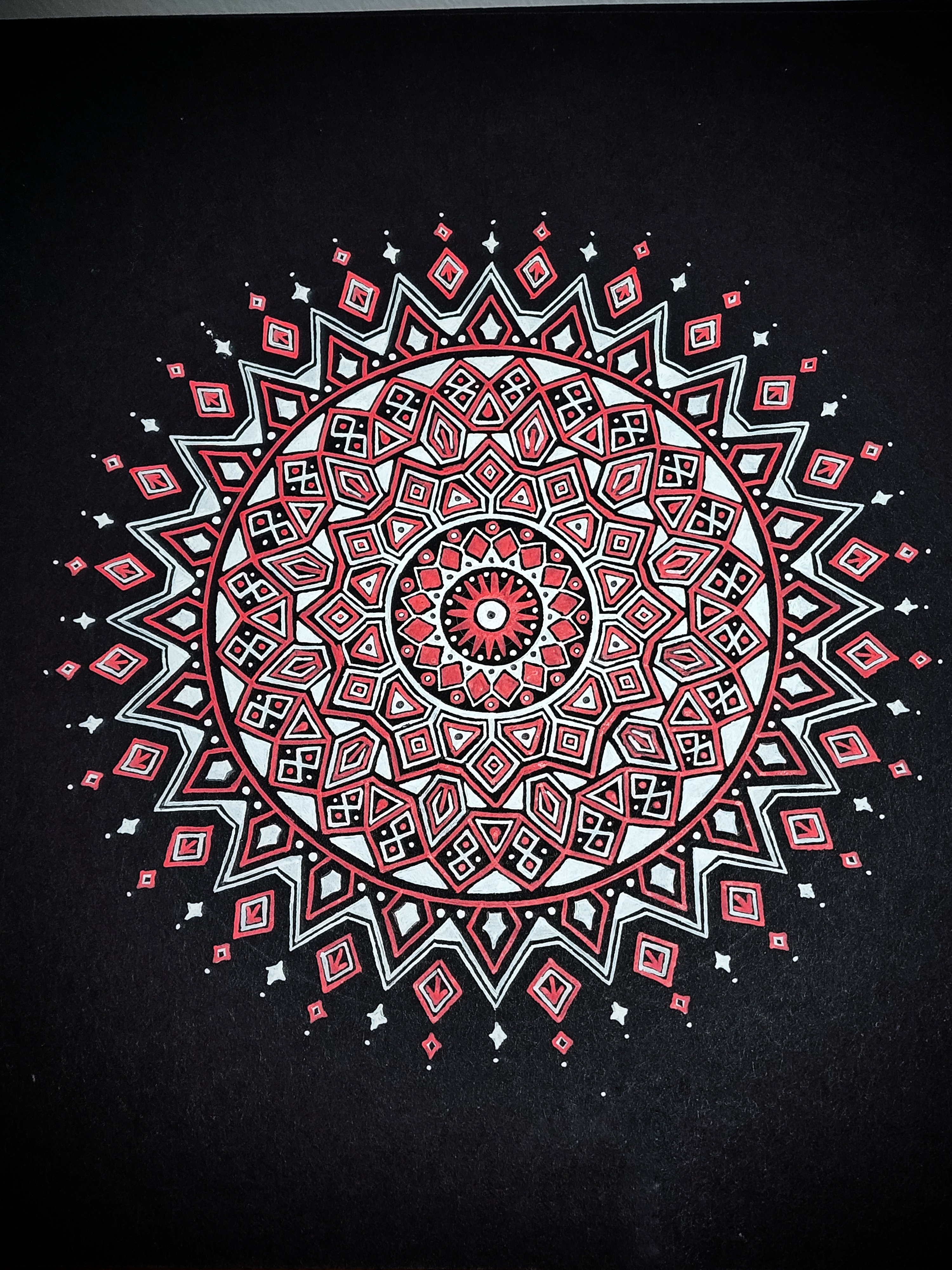 Red & White Mandala