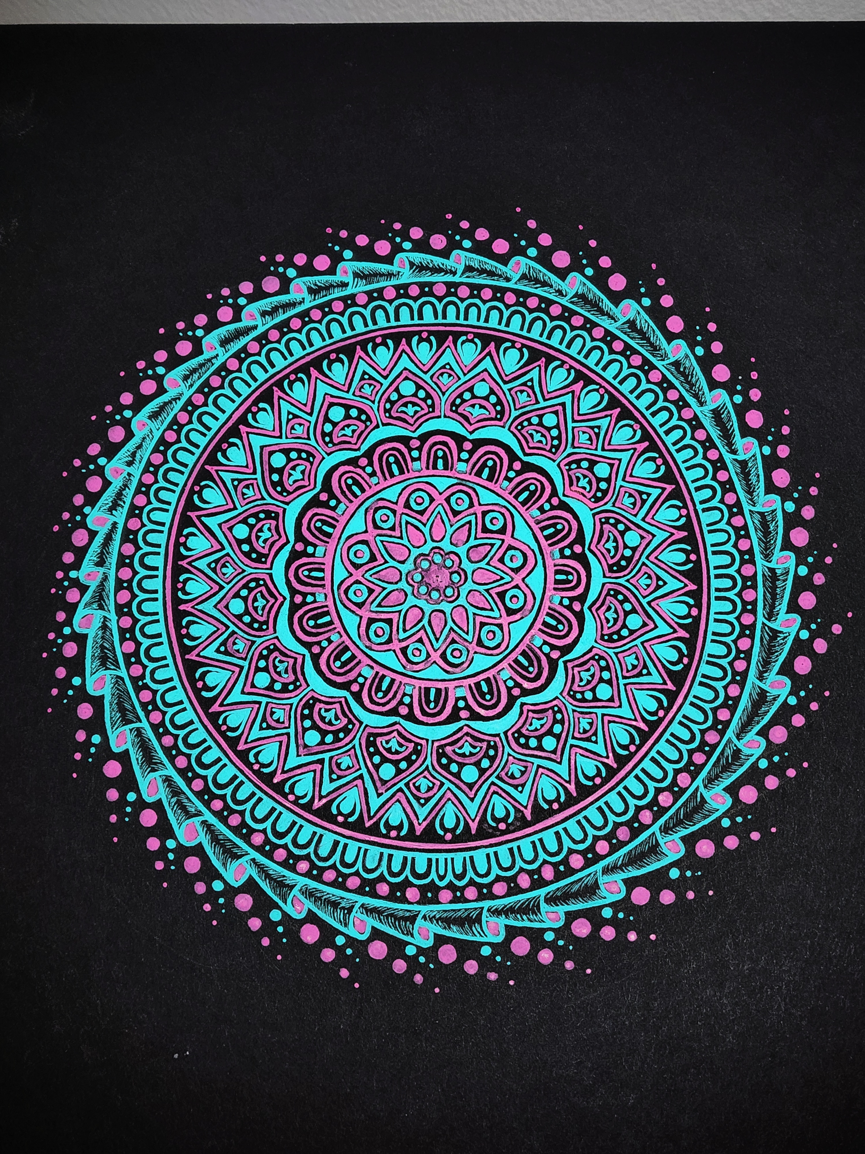 Cyan & Magenta Mandala